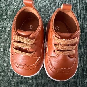 Lucky Brand Baby Lace-Up Shoes in Cognac Brown